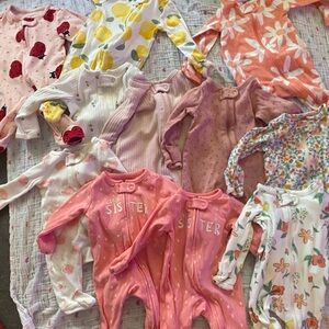 Carter’s footed pajamas lot